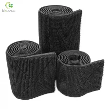 China Maßgeschneidertes schwarzes elastisches, elastisches Klettband mit Klettverschluss, hergestellt in China Hersteller