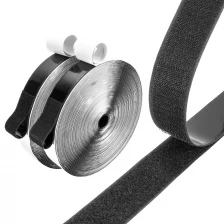 China Adhesive stick glue hook and loop locking strap roll tape manufacturer