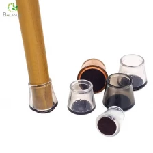 China Furniture Protector Chair Leg Cup Rubber Leg Caps With Anti-slip Felt Pad manufacturer