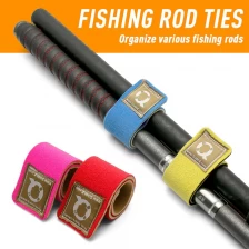 China Fishing Rod Strap Fishing Rod Hook and Loop Ties Strap Colorful Outdoor Sports Strap manufacturer