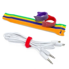 China Reusable Back to Back Hook Loop Strap Cable Tie Packaged in Roll-Packed manufacturer