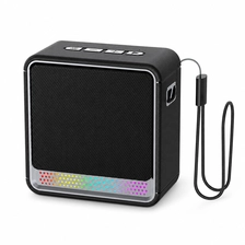 China Personalized LOGO Retro Wireless Speaker RGB LED Light Custom Photo Stereo Sound Mini Portable Wireless Speaker for Home Outdoor manufacturer