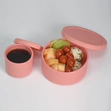 中国 定制热销食品级硅胶饭盒便携式儿童便当盒硅胶食物储存容器 制造商