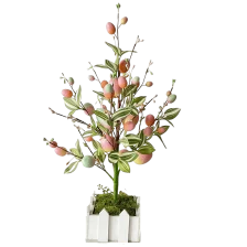 China Senmasine Colorful Eggs Easter Tree For Home Garden Tabletop Indoor Decoration 18inch 19inch 24inch manufacturer