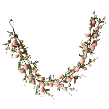China Senmasine 6ft Easter Garlands With Colorful Easter Eggs Wall Home Spring Decoration manufacturer