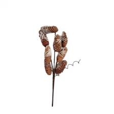 China Senmasine pinecone picks for Ornaments DIY Arrangements Xmas Decorations Artificial leaves christmas berries pick manufacturer