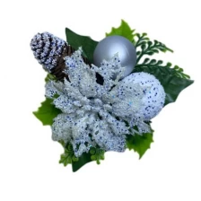 China Senmasine christmas picks for trees wreath DIY ornaments decoration mixed pinecone red berries manufacturer