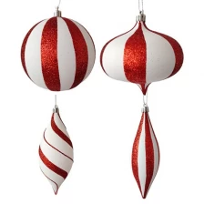 China Senmasine Paintings onion baubles ball for hanging decor Special shaped Shatterproof plastic ornaments manufacturer