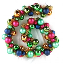 China Senmasine 6ft christmas ball garland for hanging Decorations Ornaments Shatterproof Xmas baubles manufacturer