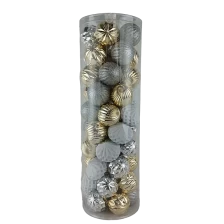 China Senmasine 50pcs christmas decoration ball ornament 60mm plastic baubles sets xmas holiday party gifts manufacturer