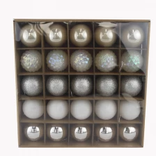 China Senmasine 25pcs shatterproof christmas ball decoration ornaments for Tree hanging xmas Home Holiday Party manufacturer