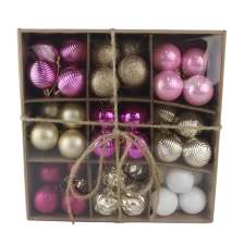China Senmasine 54pcs baubles christmas combination different balls sets holiday xmas hanging ornaments gifts manufacturer