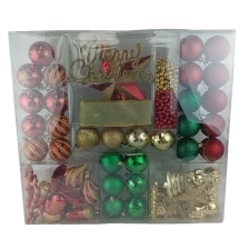 China Senmasine Christmas baubles ball set for xmas tree hanging ornaments shatterproof holiday decoration gifts manufacturer