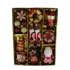 China Senmasine shatterproof christmas ornaments for tree hanging xmas decoration red gold soldier snowman gifts manufacturer