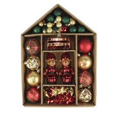 China Senmasine christmas ornaments sets for xmas tree hanging decoration baubles ball car Bear Soldier gifts manufacturer