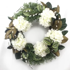 China Senmasine spring wreaths with artificial flowers leaves front door Farmhouse Indoor Outdoor hanging Decor manufacturer
