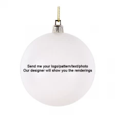 China Senmasine christmas ball with logo Photo Text Wishes pattern Personalized customization custom hanging ornaments gifts manufacturer