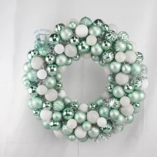 中国 Senmasine 40cm Christmas ball baubles wreaths with led lights tinsel blue sliver ornaments xmas party hanging decoration - COPY - 3u22wf メーカー