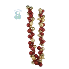 China Senmasine 6ft Christmas balls garlands for wall front door hanging decor red gold baubles mixed special ornaments manufacturer