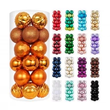 China 24ct Orange Christmas Ball for Fall Thanksgiving Holiday Decor 2.36