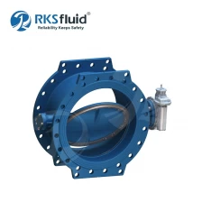 China DN600 Ductile Iron Double Eccentric Flange Butterfly Valve PN16 manufacturer