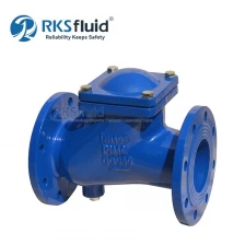China Customizable High Quality GGG50 Ductile Iron DN200 Ball Check Valve Flange End PN10 for Sewage manufacturer