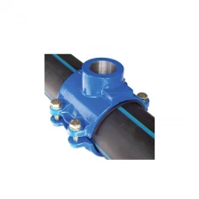 China Chinese Valve Manufacturer Price Ductile Iron Tapping Saddles PN16 Customizable for PVC and PE Pipes manufacturer