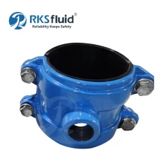 China Water Supply DN100 PN16 Tapping Saddle for PE & PVC Tubes Only manufacturer