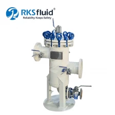 China RKSfluid 10 Inch Stainless Steel Large Flow Industrial Basket Filter Housing Customized for Water Treatment manufacturer