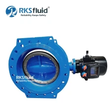 Cina EN558 Valvola a farfalla doppio eccentrico con estremità flangiata con attuatore elettrico-x-Serie: Serie ATHENA valvola a farfalla doppio eccentricoDimensione porta: DN350-DN1800Pressione: PN10,PN16,PN25,PN40Temperatura: ≤80℃Materiale del corpo: fer produttore