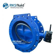 中国 RK流体 输水管道用工厂球墨铸铁双偏心法兰蝶阀150级 制造商