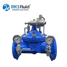 China Maßgeschneidertes vorgesteuertes Druckminderventil aus duktilem Gusseisen DN100 PN16 für die Durchflussregelung von Wasserleitungen Hersteller