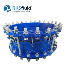 China AWWA-C219 Ductile iron 50mm Double Flange Dismantling Joint with Tie Rods for Pumping Stations manufacturer