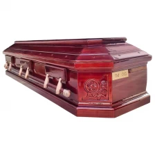中国 中国殡葬欧式木棺供应商价格优惠 制造商