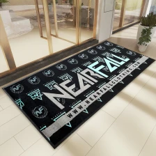 China Custom Logo Doormat Entrance Floor Company Brand Marketing Advertising Mat manufacturer