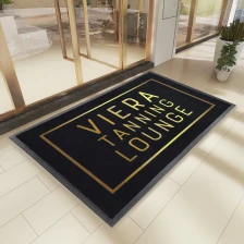 China Custom Design Logo Mat Company Logo Floor Mat manufacturer