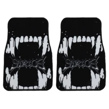 China Polyester Custom Car Floor Mats with Stitching Edges Anime Design Car Mats for Decoration with Non-slip TPR Backing manufacturer