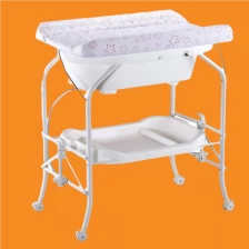 China 2024 Portable Waterproof fabric babies changing table Foldable Travel Baby Changing Diaper Station with basket abd CE certificat manufacturer