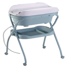 China Fashion foldable baby diaper table with wheels folding portable changing table with CE manufacturer