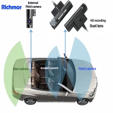 China Mini Dual lens 4G Wireless Dashcam Driving Recorder with GPS Tracking for Taxi Truck Bus manufacturer