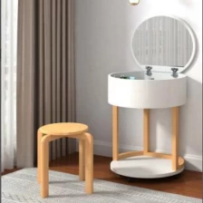 China Mirror dressing table with solid wood stool manufacturer