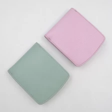 China Middle size leather fancy wallet supplier-New design leather purse manufacturer manufacturer