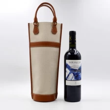 China Canvas red wine bag wholesale-Small red wine bag supplier manufacturer