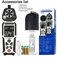 中国 五合一高精度三色报警环境测试仪 XEAST XE-368 多功能手持表 制造商