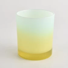 China luxury color decoration glass candle jars manufacturer