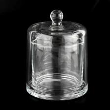 China luxury cloche glass candle jar set manufacturer