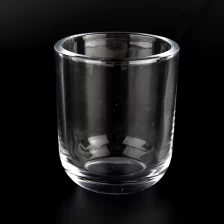 China Luxury thick round bottom glass candle jar manufacturer