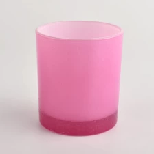 China hot sales candy color glass candle jar manufacturer