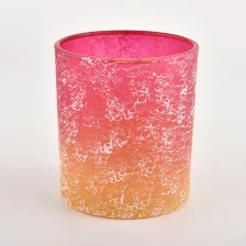 China Multicolor luxury glass candle vessels wholesale glass candle holder manufacturer