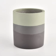 China Custom ceramic concrete candle jars for home decor wedding manufacturer